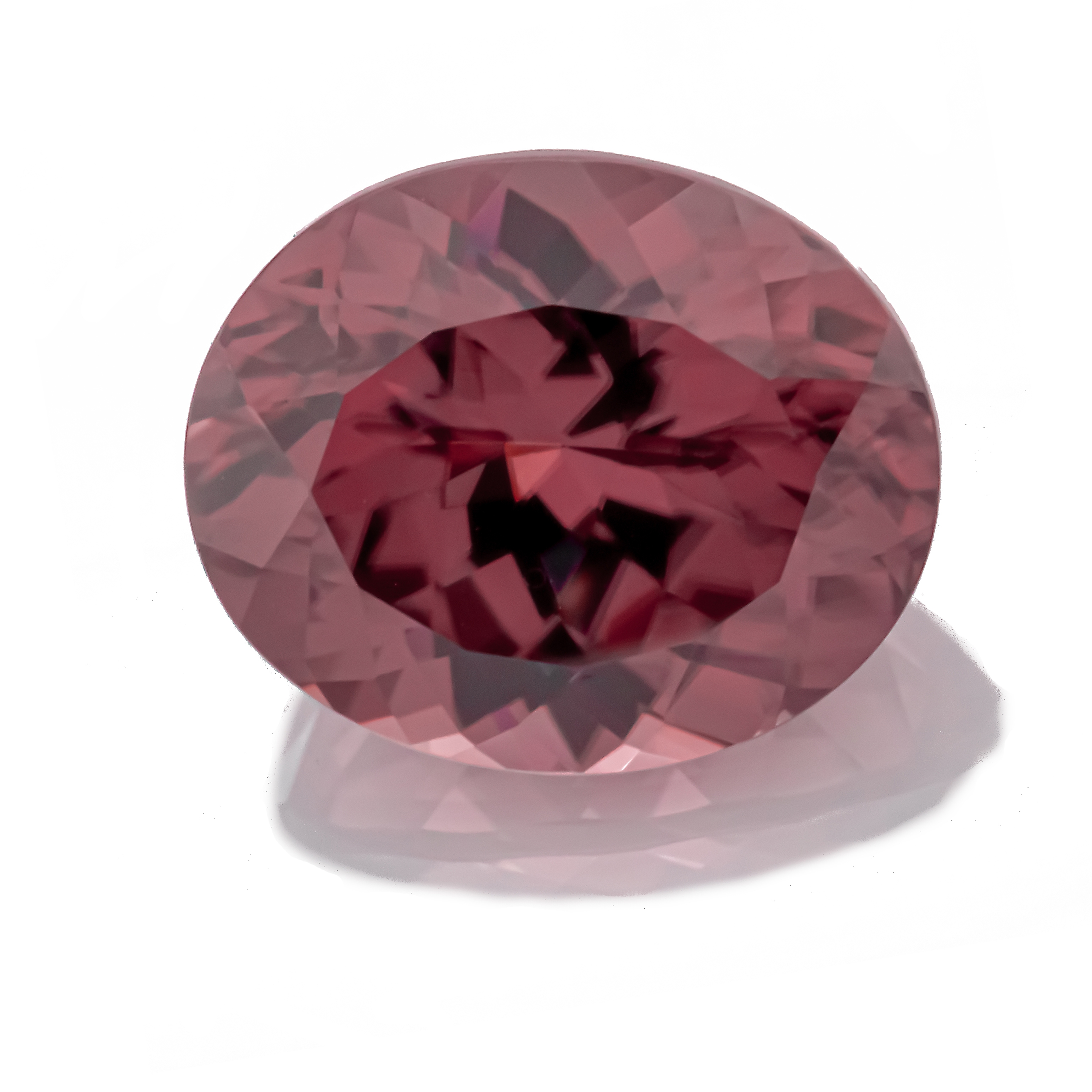 J137 006 Pink Zircon 12 6x10 5 Oval 8 79cts TNA