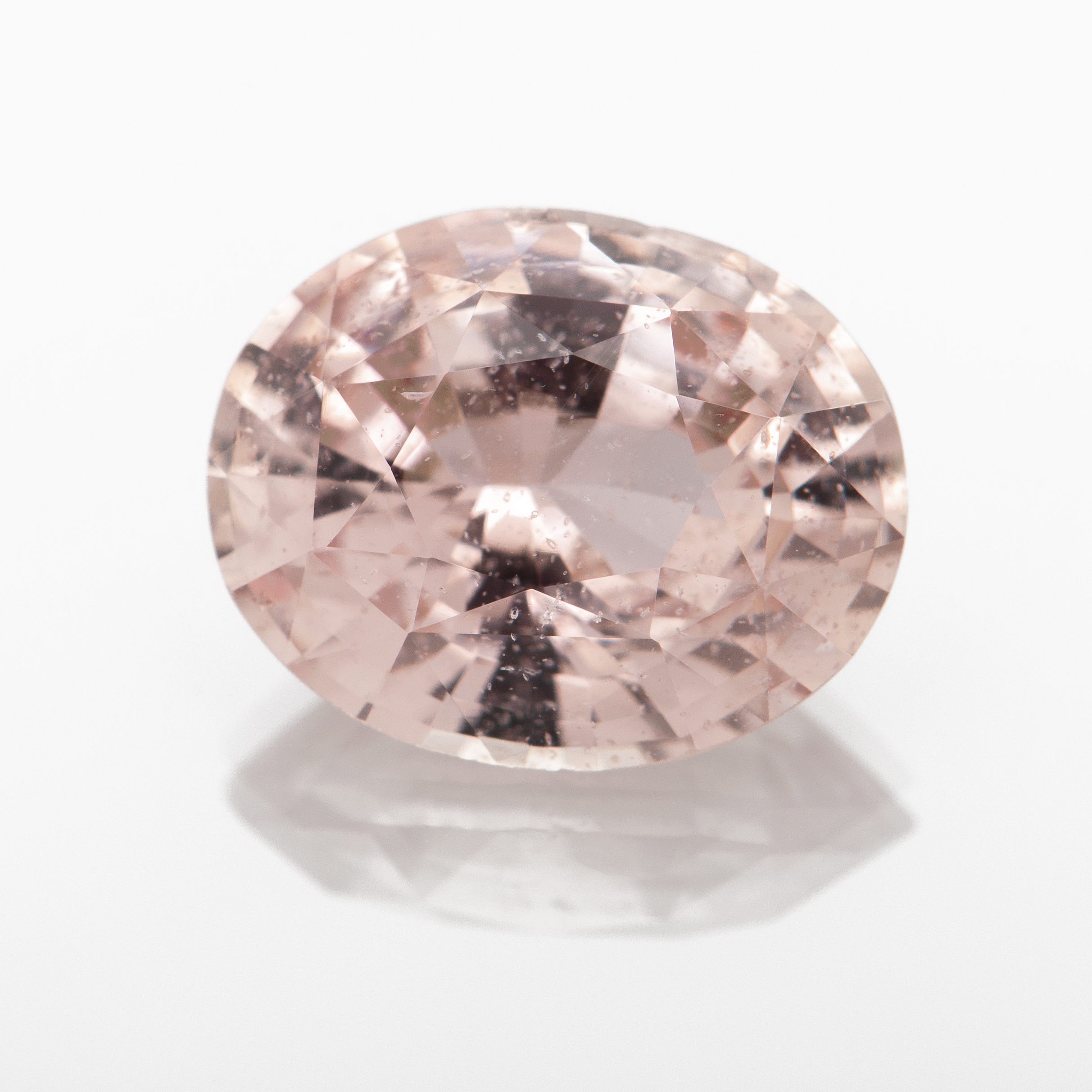 K174 008 Peach Sapp 9 5x7 6 Oval N 2 68cts NSX